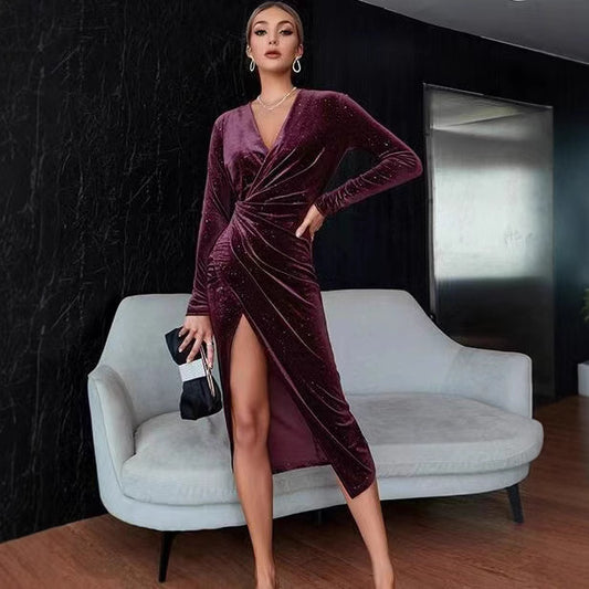Velvet WF Evening Dress