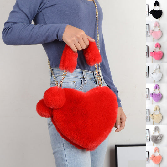Plush Heart Love Bag