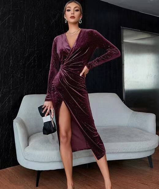 Velvet WF Evening Dress
