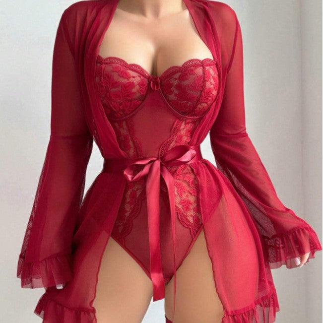 Wine Lace Slip & Camisole