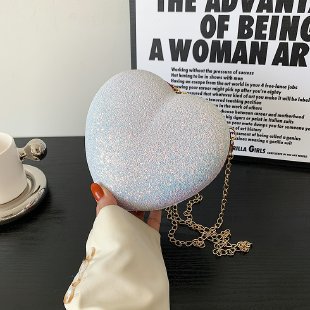 Sparkle Heart Evening Clutch